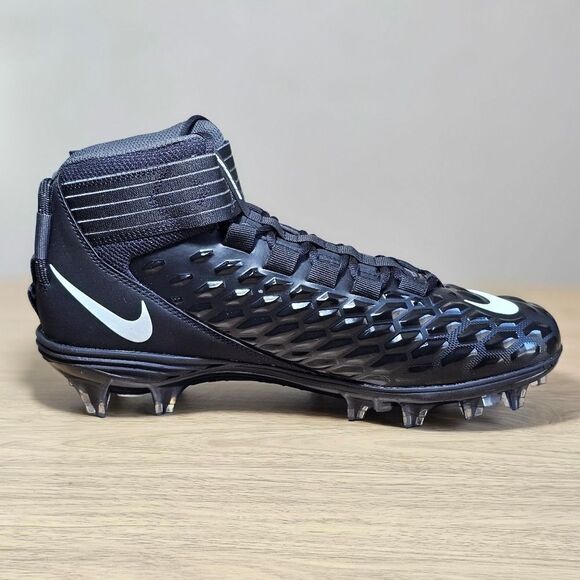 Nike Force Savage Pro 2 Football Cleats Shoes Black White AH4000-100 Men's 11 LE - Picture 4 of 14